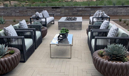 Milano Sofa in Echo Ash w/ Self Welt