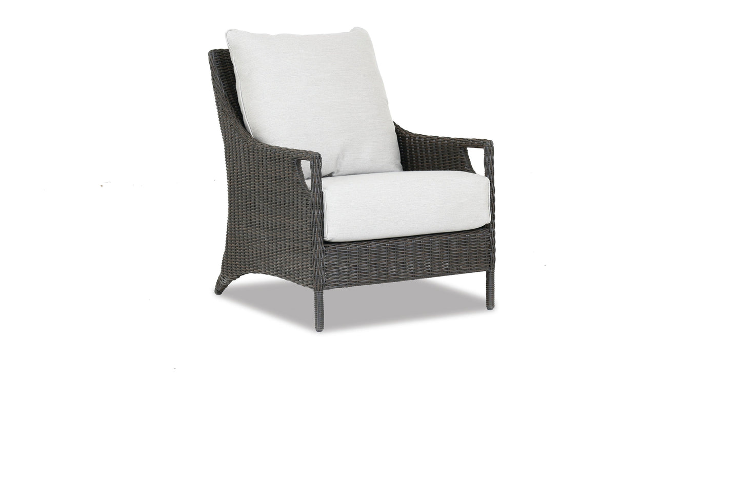 Lagos Club Chair in Cast Silver, No Welt