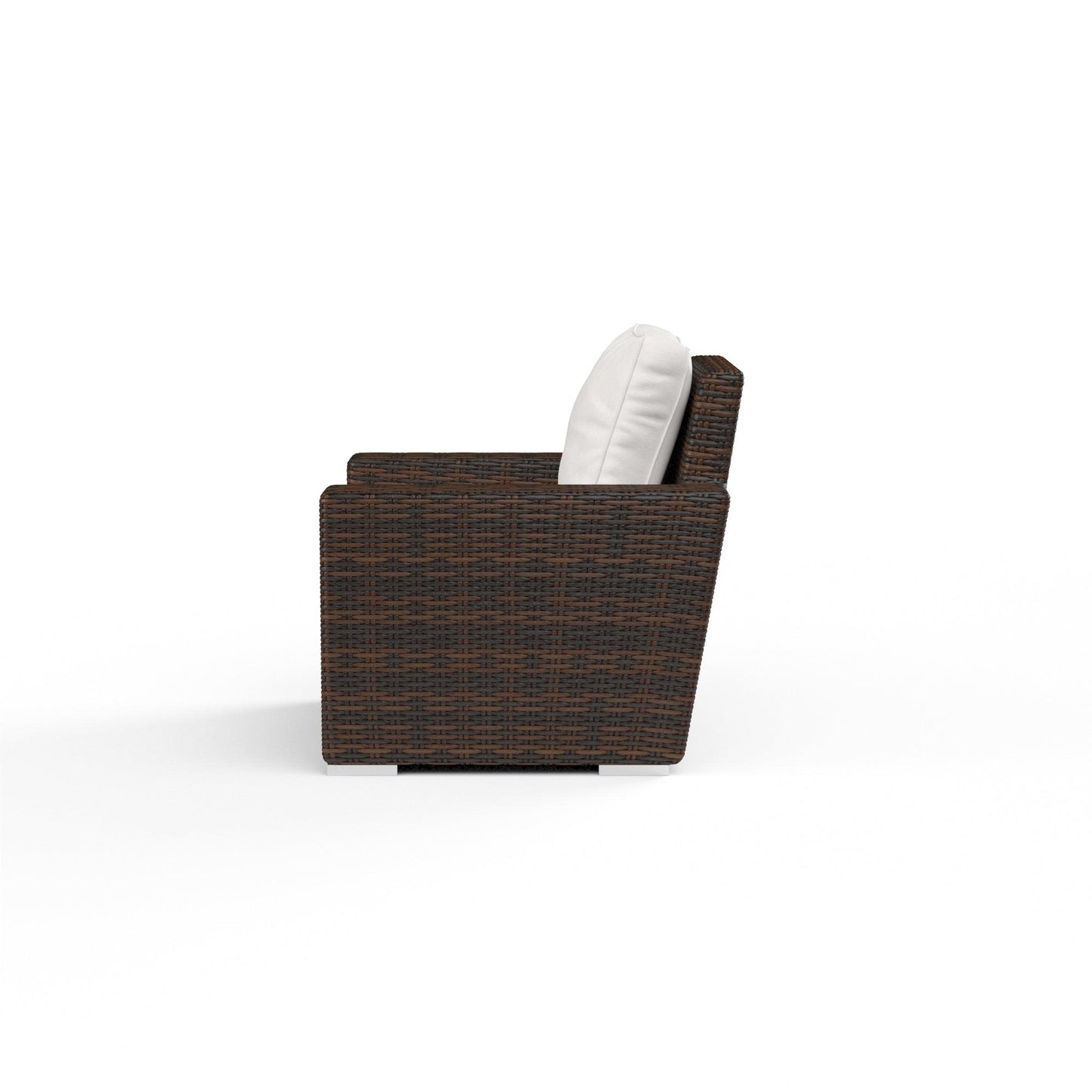 Montecito Club Chair in Canvas Flax w/ Self Welt