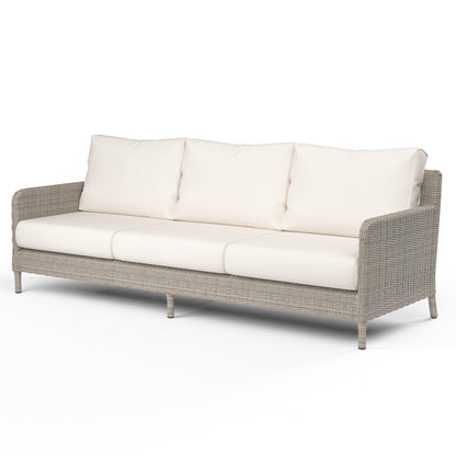 Manhattan Sofa in Linen Canvas w/ Self Welt
