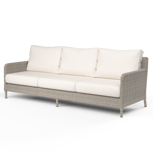 Manhattan Sofa in Linen Canvas w/ Self Welt