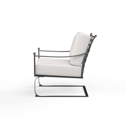 Provence Club Rocker in Canvas Flax w/ Self Welt