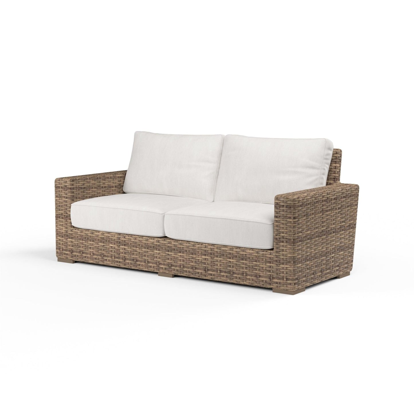 Havana Loveseat in Canvas Flax w/ Self Welt