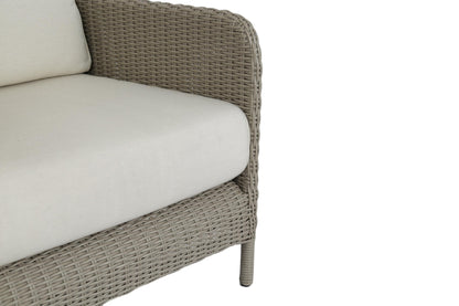 Manhattan Sofa in Linen Canvas w/ Self Welt