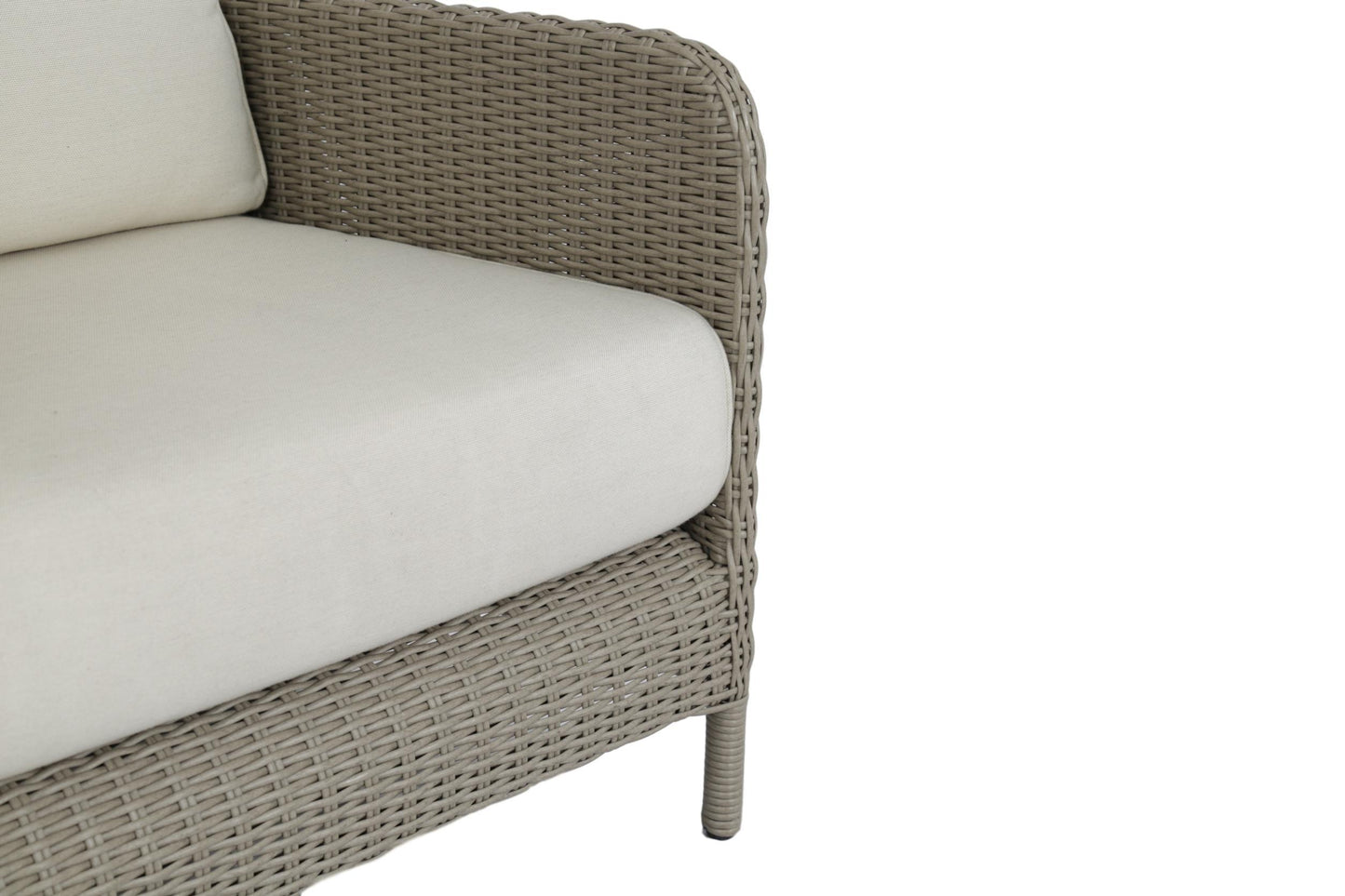 Manhattan Club Chair in Linen Canvas w/ Self Welt