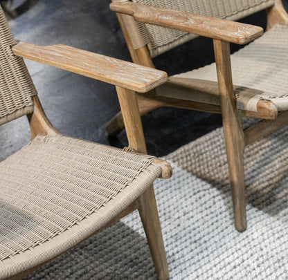 Coastal Teak Cushionless Highback Chair