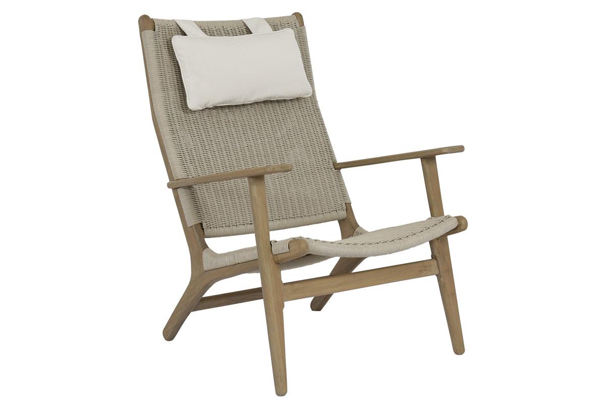 Coastal Teak Cushionless Highback Chair