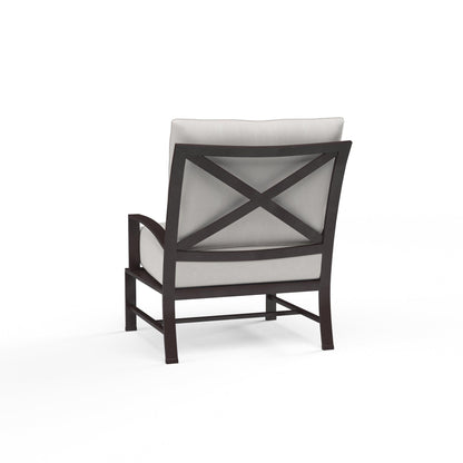 La Jolla Club Chair in Canvas Flax w/ Self Welt