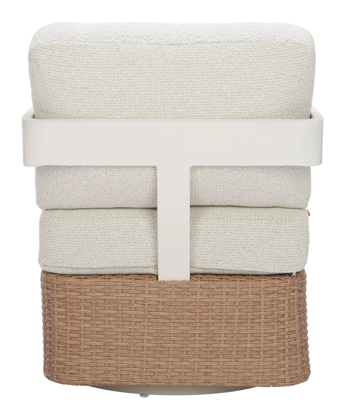 Gelo Swivel Chair White & Brown