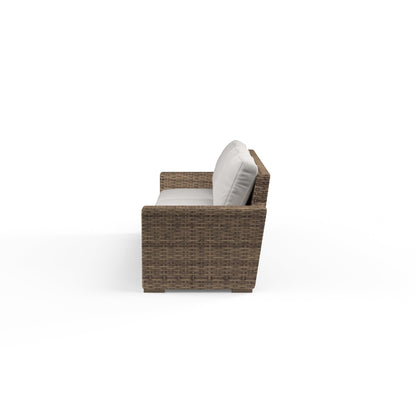 Havana Sofa in Canvas Flax w/ Self Welt