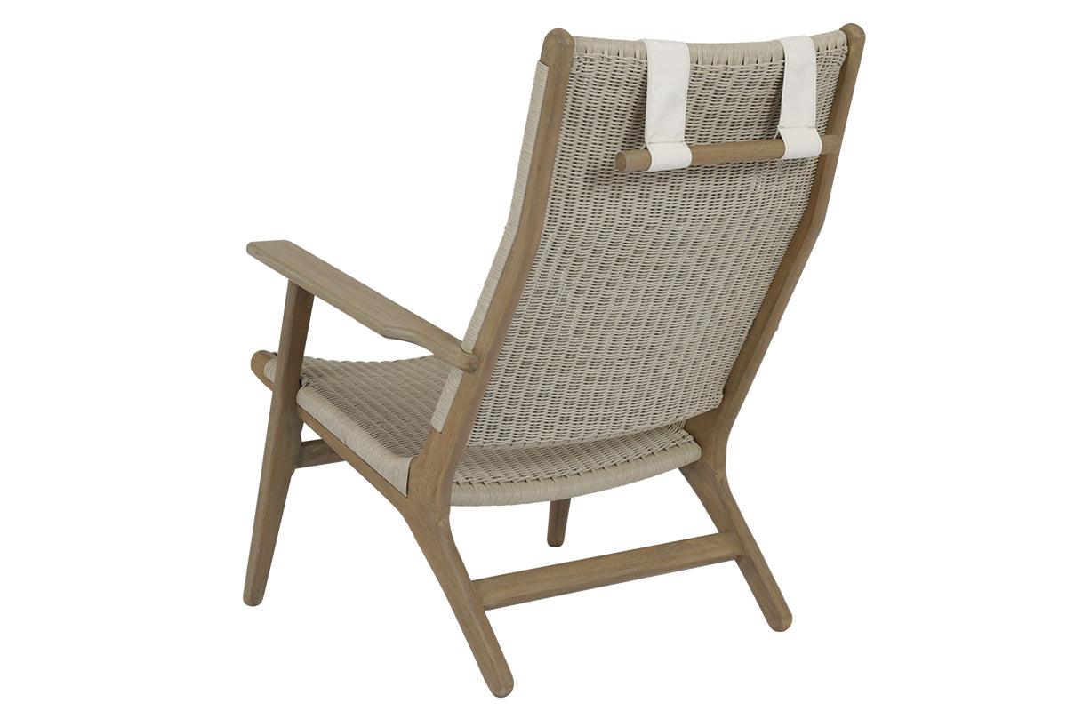 Coastal Teak Cushionless Highback Chair