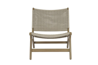 Coastal Teak Cushionless Accent Chair