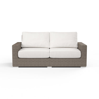 Coronado Loveseat in Canvas Flax w/ Self Welt
