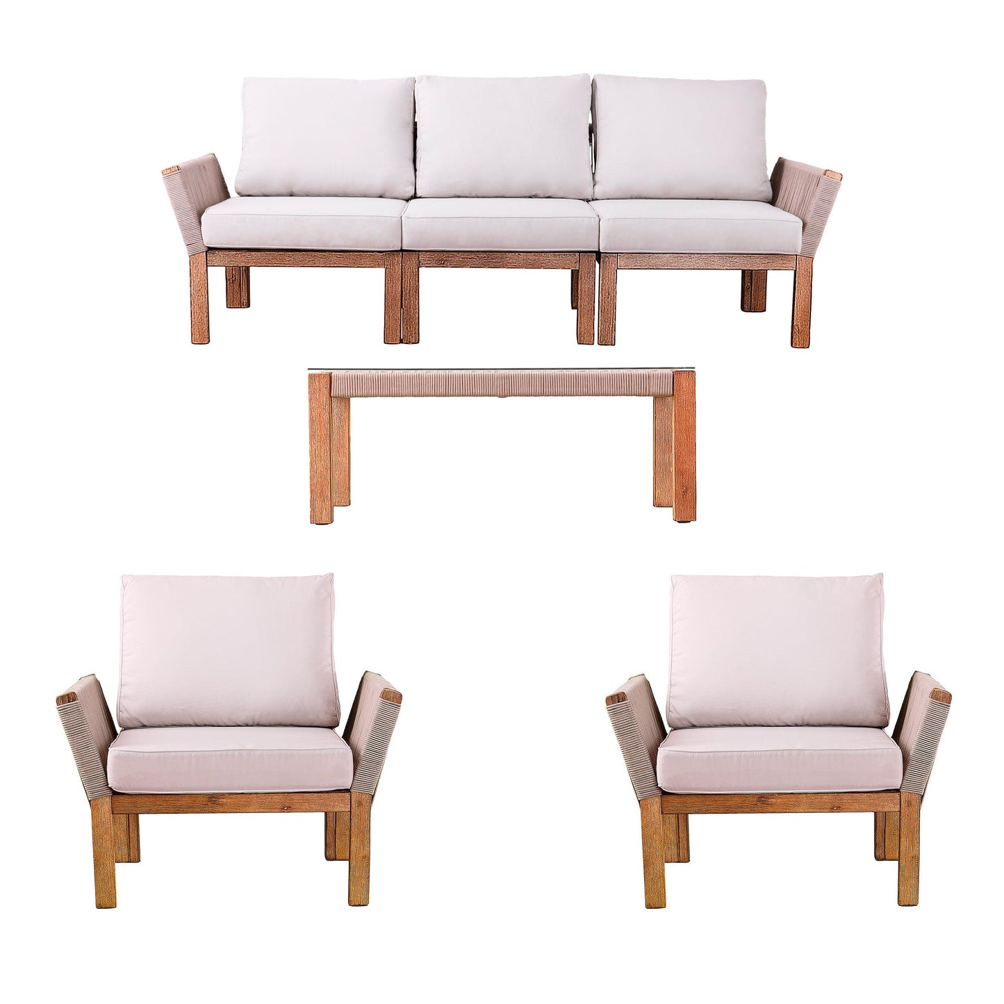 Brendina Outdoor Conversation Set – 4pc