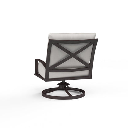 La Jolla Club Swivel in Canvas Flax w/ Self Welt