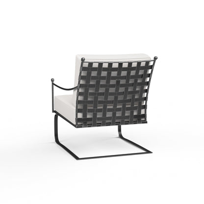 Provence Club Rocker in Canvas Flax w/ Self Welt