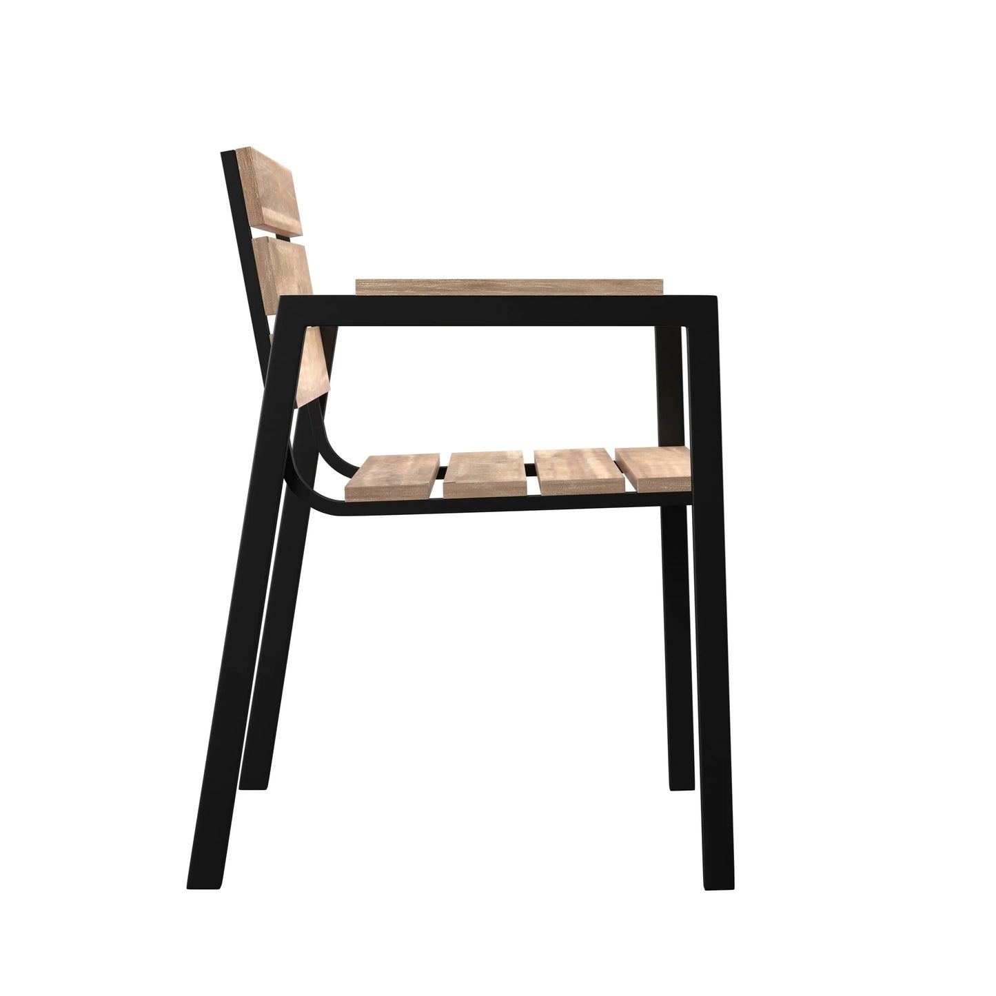 Standlake Slatted Outdoor Chairs – 2pc Set