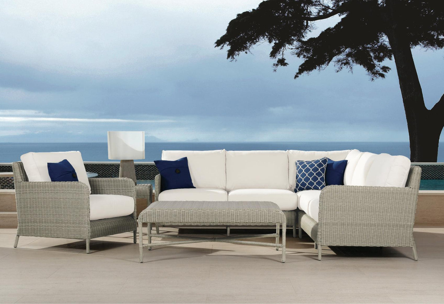 Manhattan Club Chair in Linen Canvas w/ Self Welt