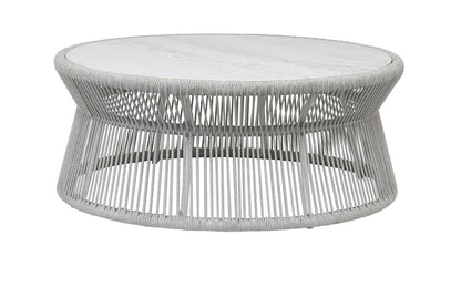 Miami Coffee Table with Honed Cararra Marble Top