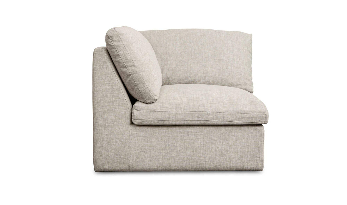 Miles Outdoor Corner Speckled Light Grey