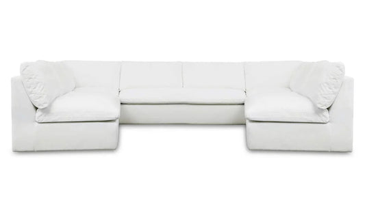 Miles Outdoor Modular 5 Piece White