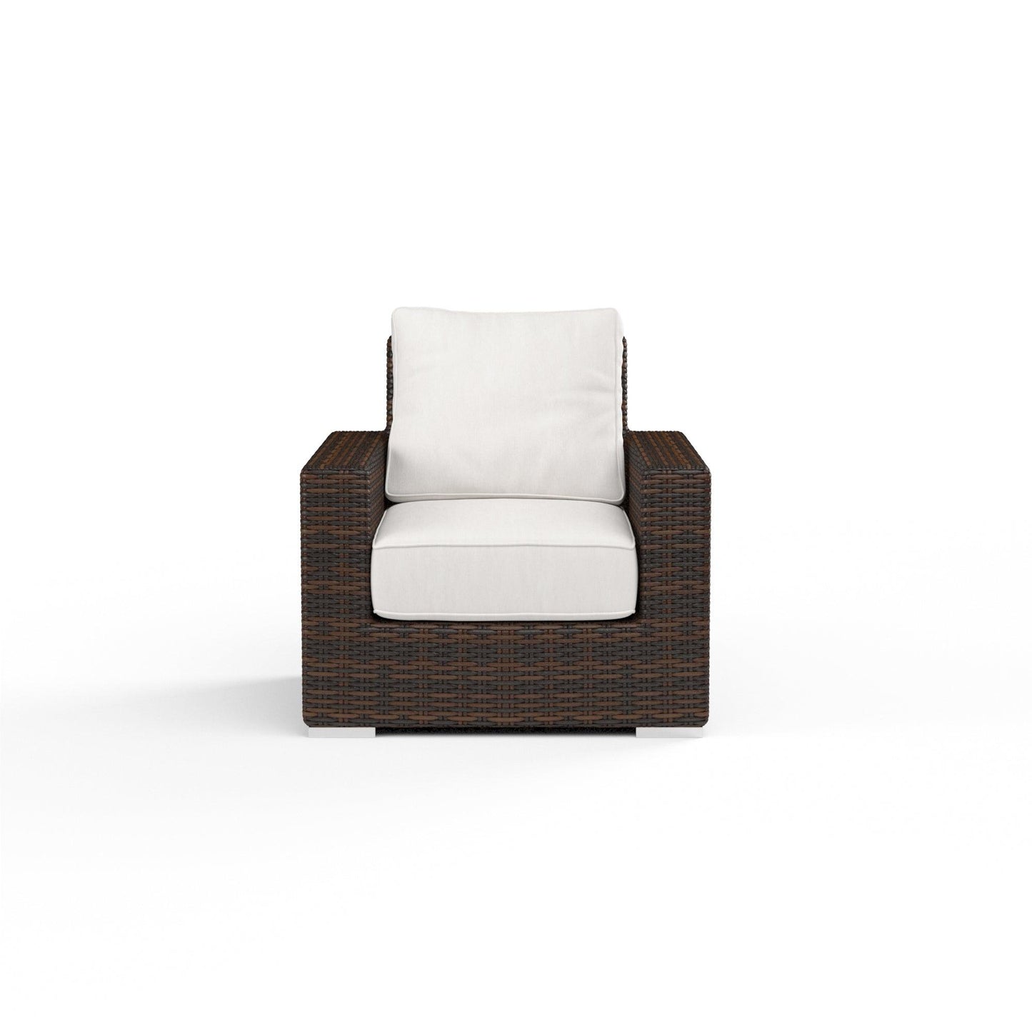 Montecito Club Chair in Canvas Flax w/ Self Welt