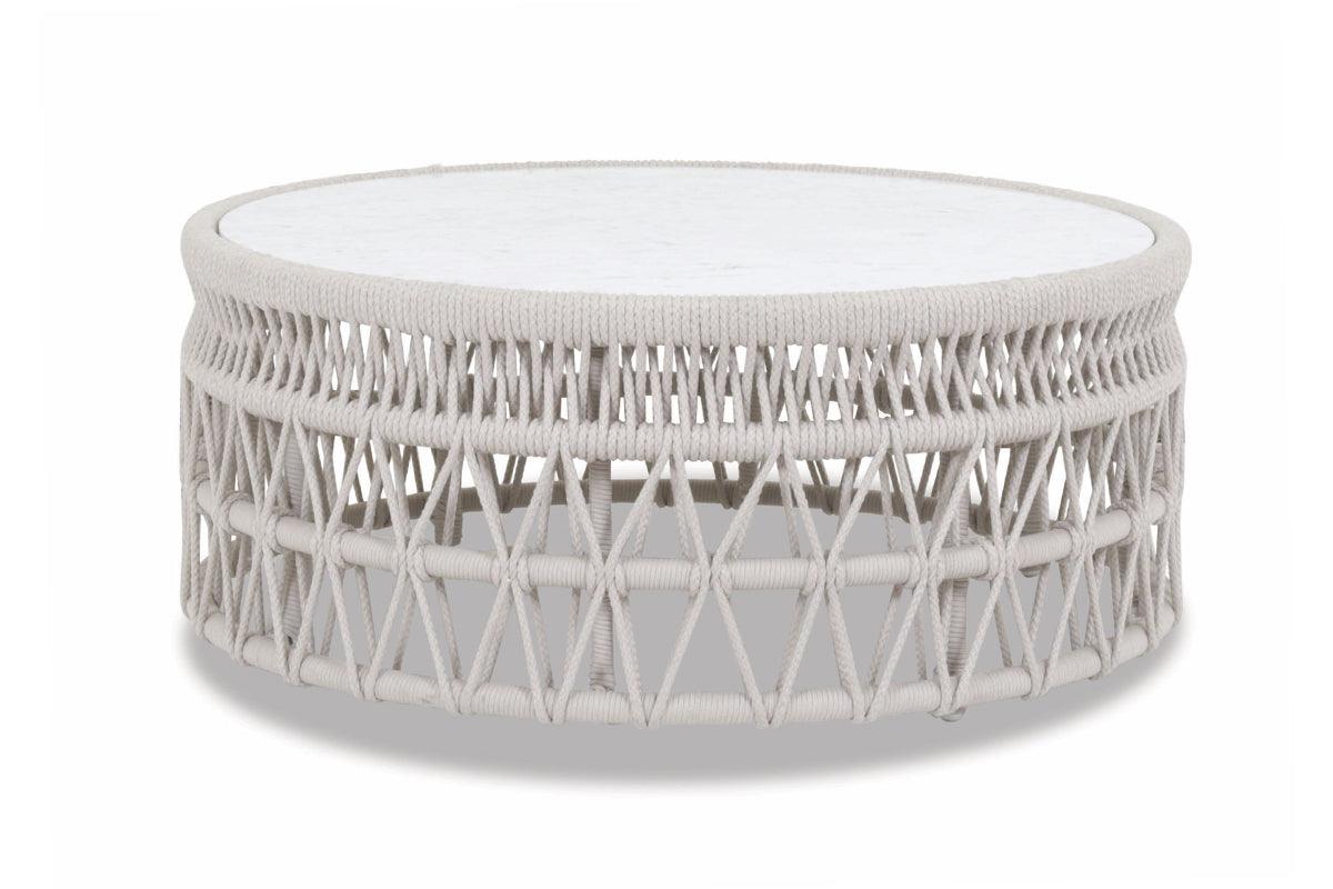 Dana Coffee Table with Honed Carrara Marble Top