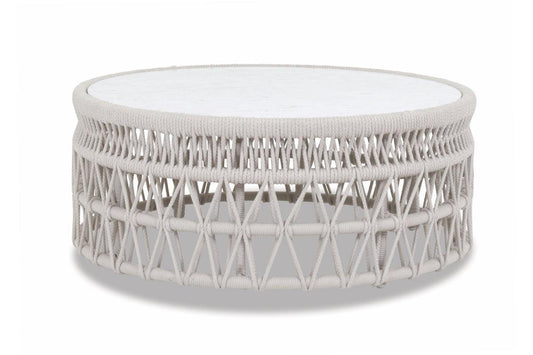 Dana Coffee Table with Honed Carrara Marble Top