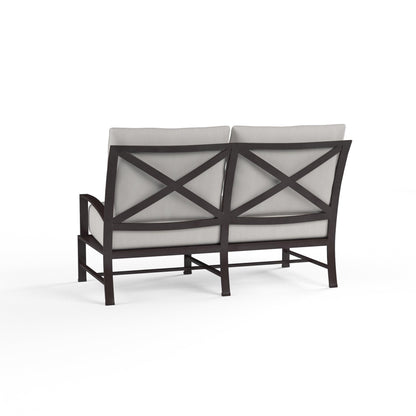 La Jolla Loveseat in Canvas Flax w/ Self Welt