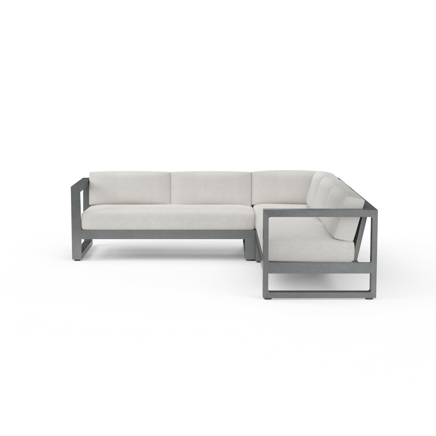 Redondo Sectional in Cast Silver, No Welt