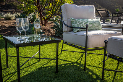 Provence Club Chair in Canvas Flax w/ Self Welt