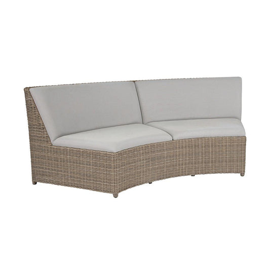 Milano Sectional Curved Armless Settee