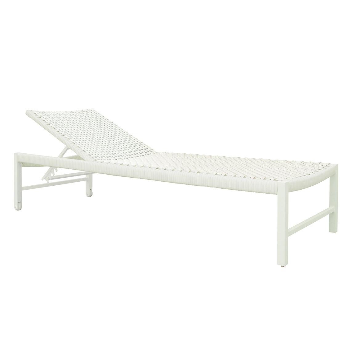 Catherine Adj. Chaise Lounge W/Wheels - Aluminum