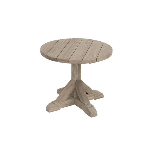 Provence 24 Round Side Table Distressed/Painted