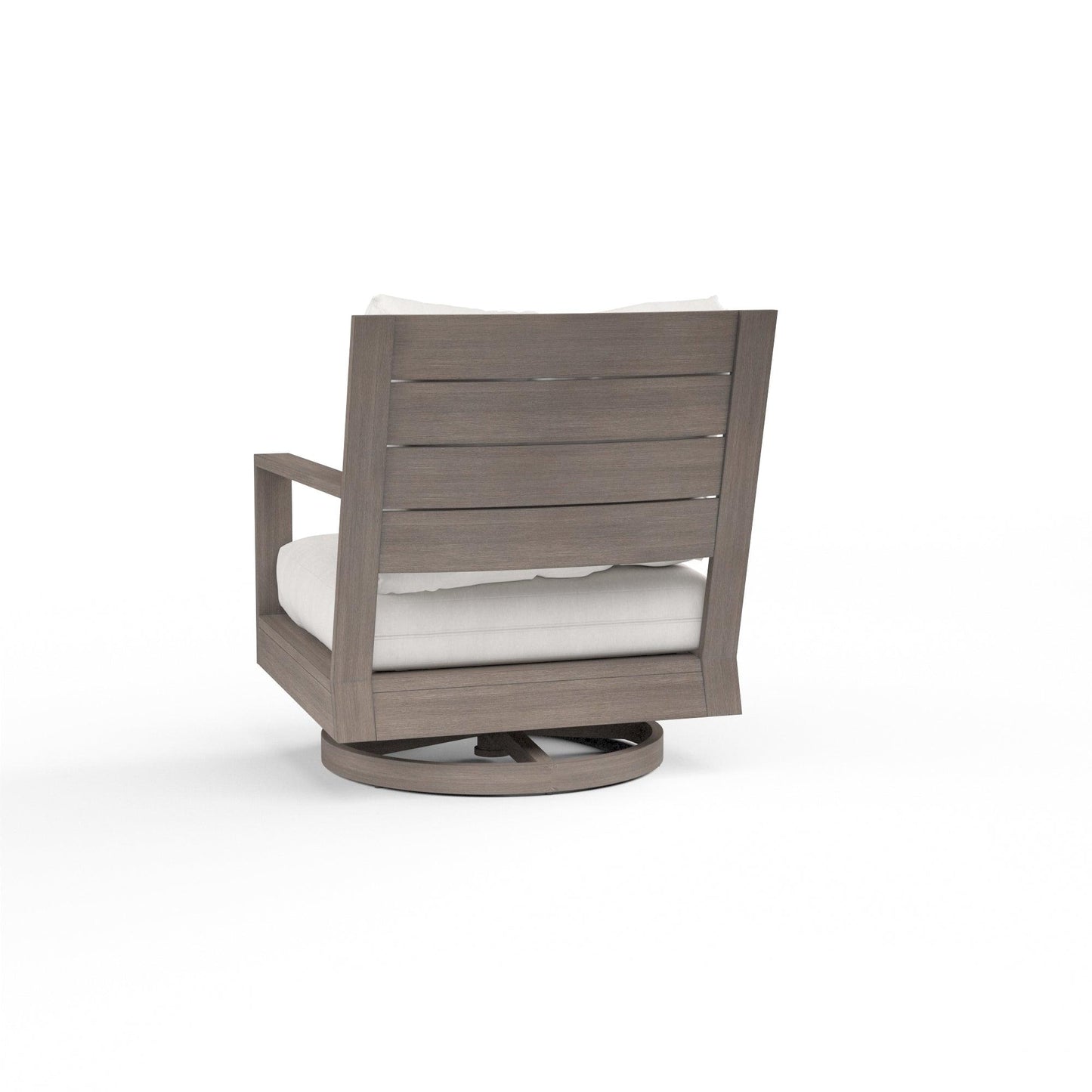 Laguna Swivel Club Rocker in Canvas Flax, No Welt