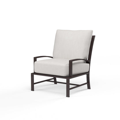 La Jolla Club Chair in Canvas Flax w/ Self Welt