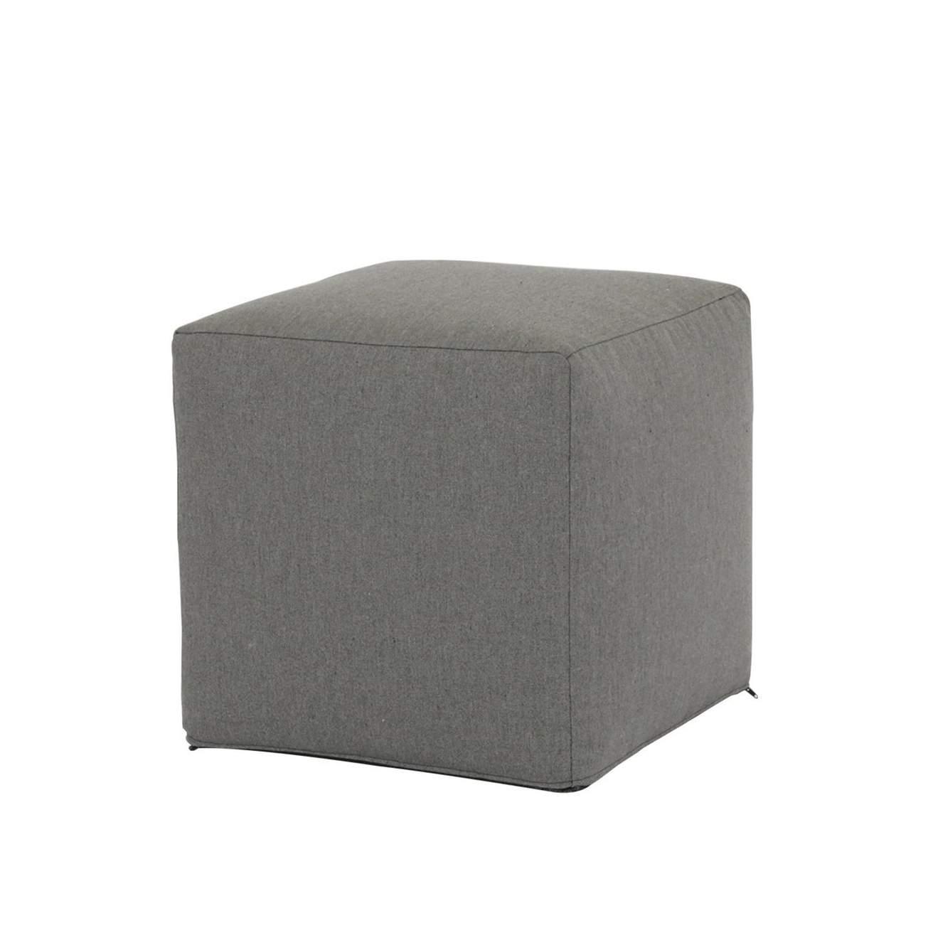 18Pouf Cube in Heritage Granite