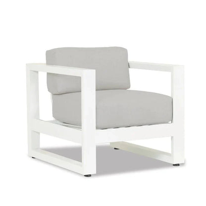 Newport Club Chair in Cast Silver, No Welt