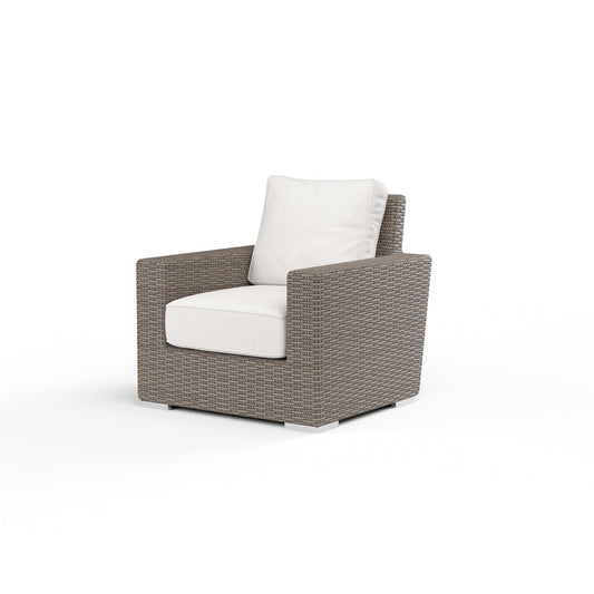 Coronado Club Chair in Canvas Flax w/ Self Welt