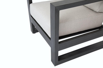 Redondo Club Chair in Cast Silver, No Welt