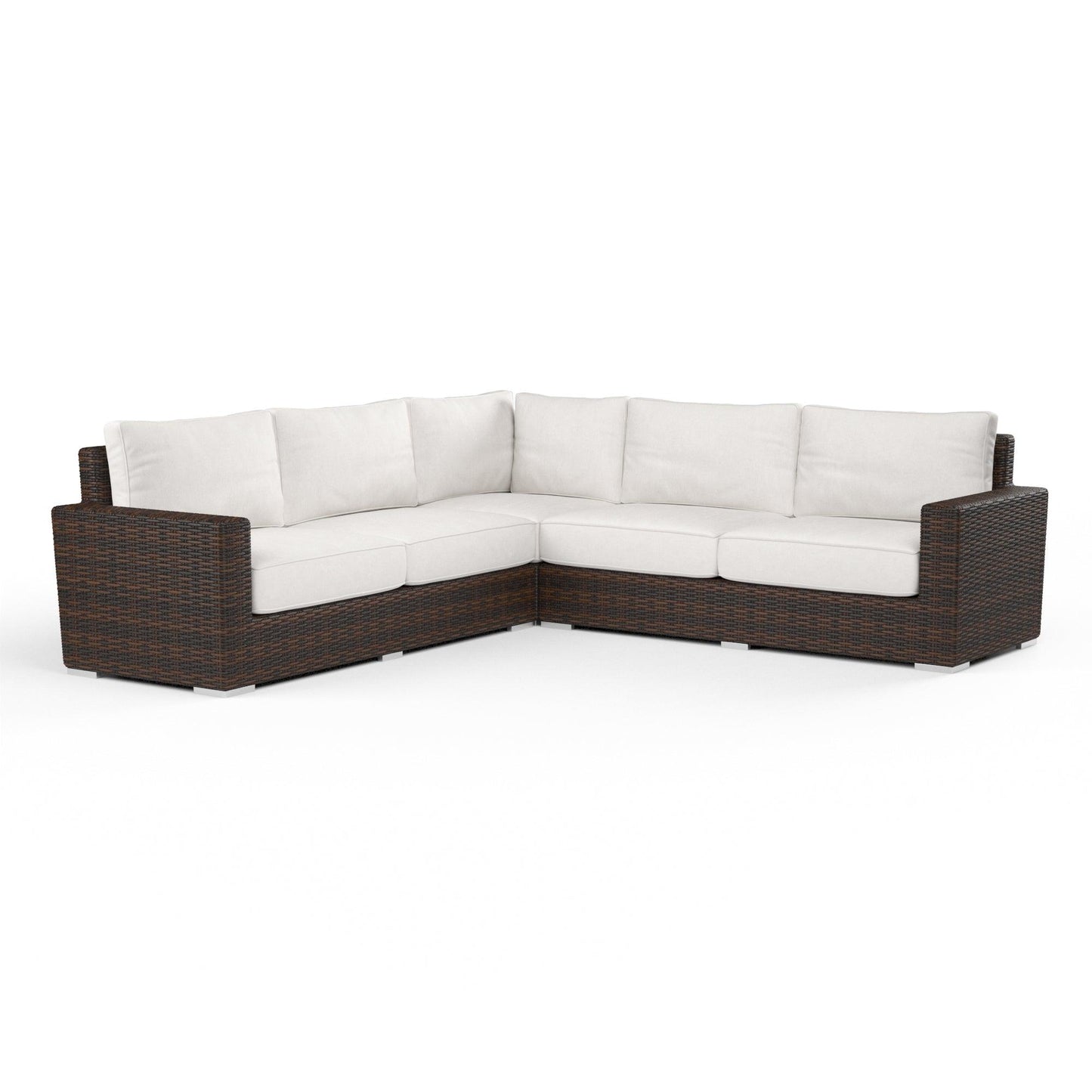 Montecito Sectional in Canvas Flax w/ Self Welt