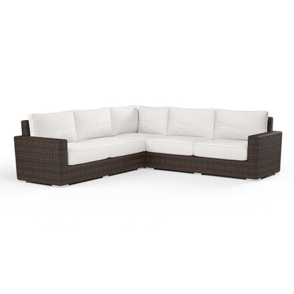Montecito Sectional in Canvas Flax w/ Self Welt
