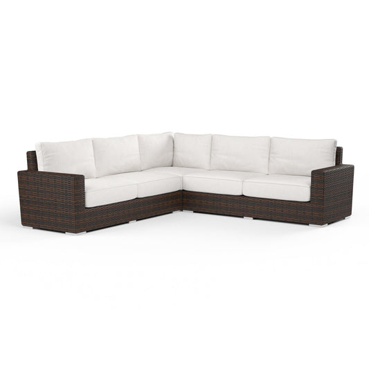 Montecito Sectional in Canvas Flax w/ Self Welt