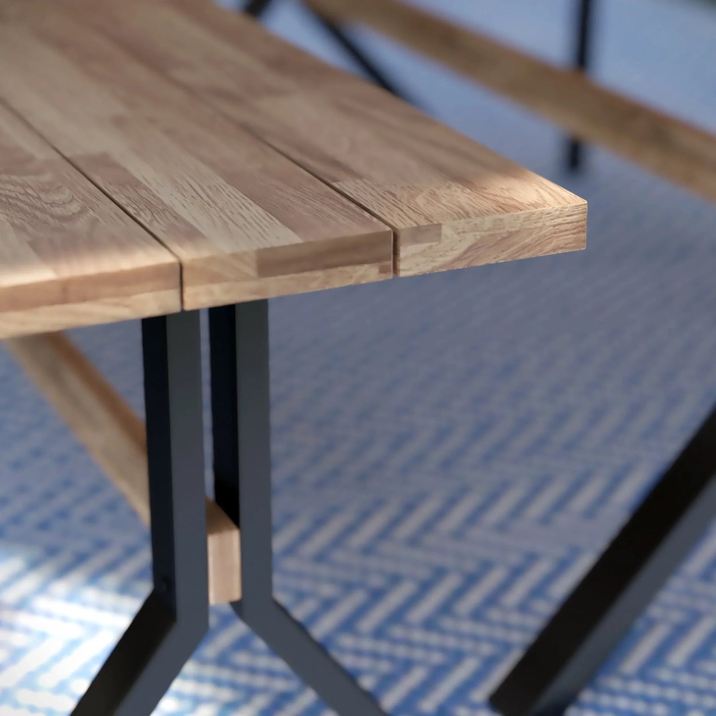 Standlake Slatted Outdoor Bench