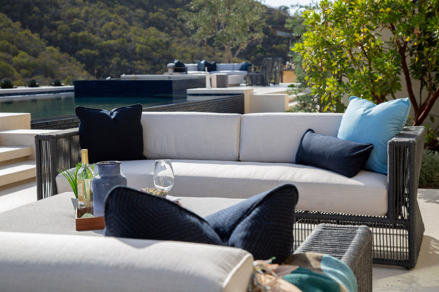 Milano Sofa in Echo Ash w/ Self Welt