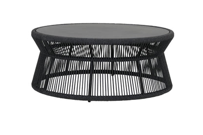 Milano Coffee Table w/ 40 Round Honed Absolute Granite Insert Top