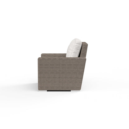 Coronado Club Chair in Canvas Flax w/ Self Welt