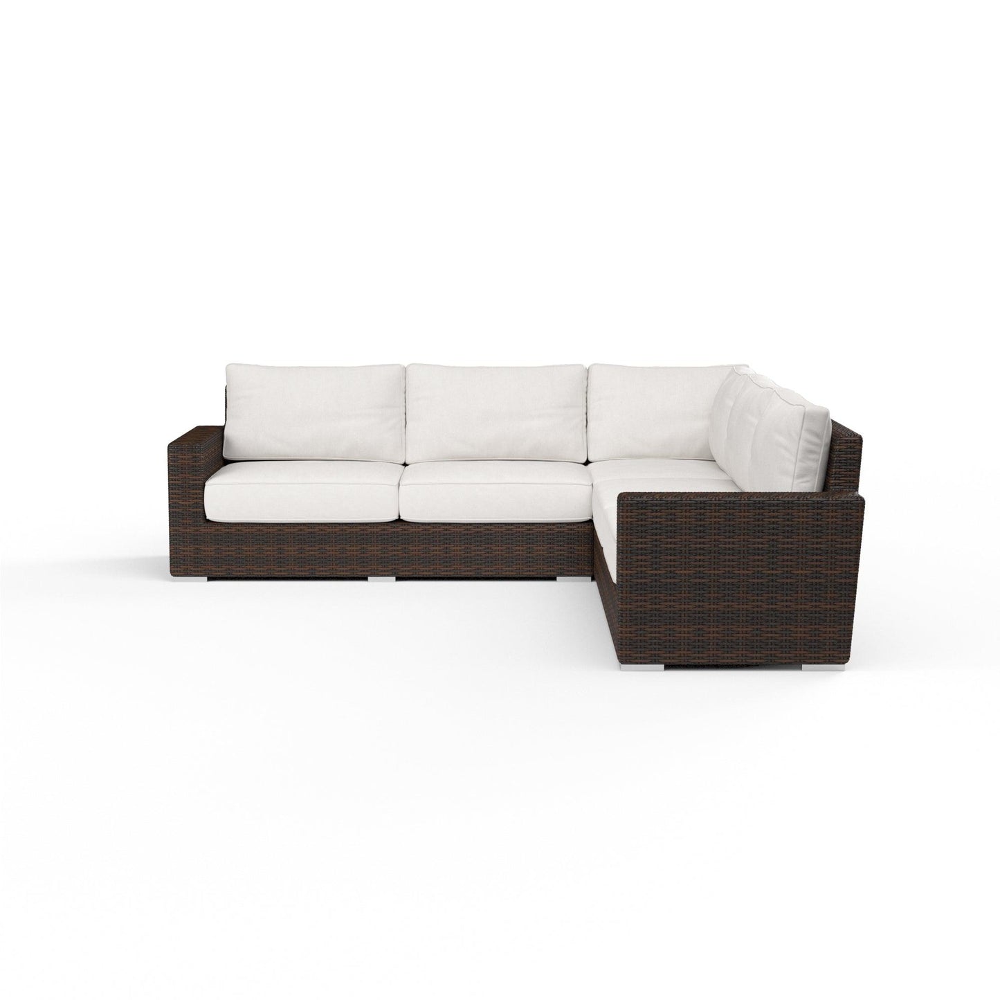Montecito Sectional in Canvas Flax w/ Self Welt