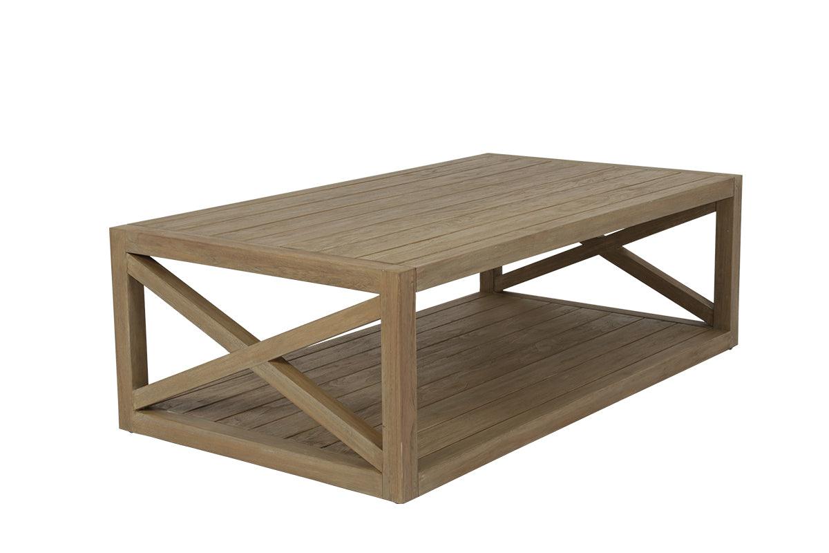 Coastal Teak X Coffee Table