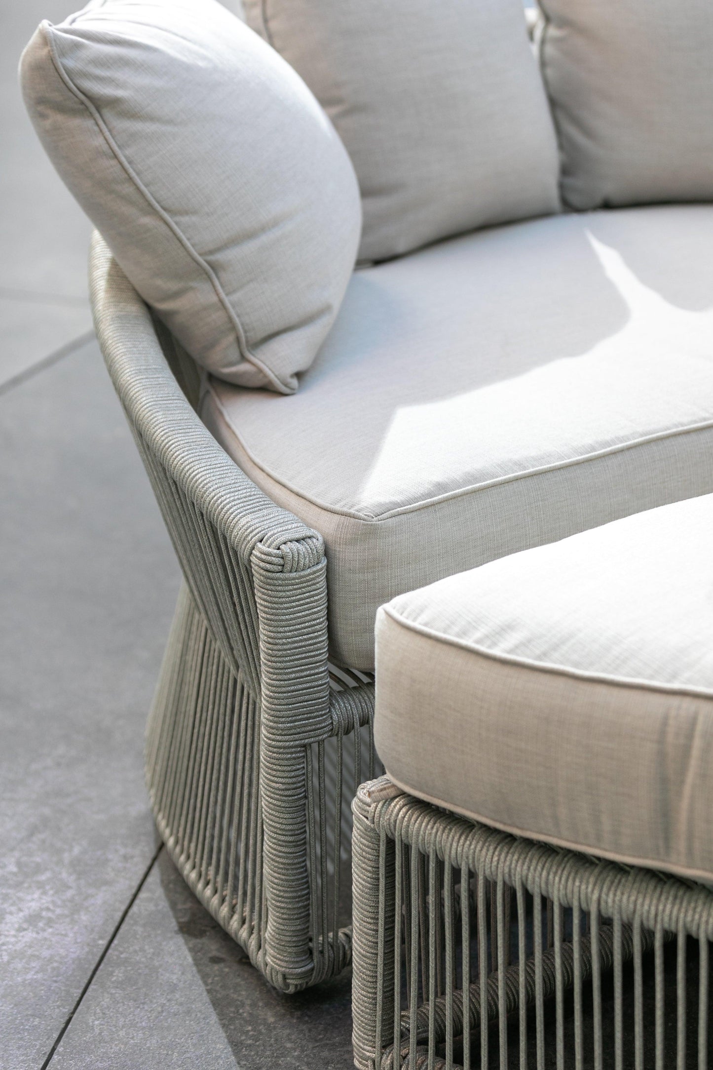 Miami Daybed w/ Premium Sunbrella fabric in Echo Ash
